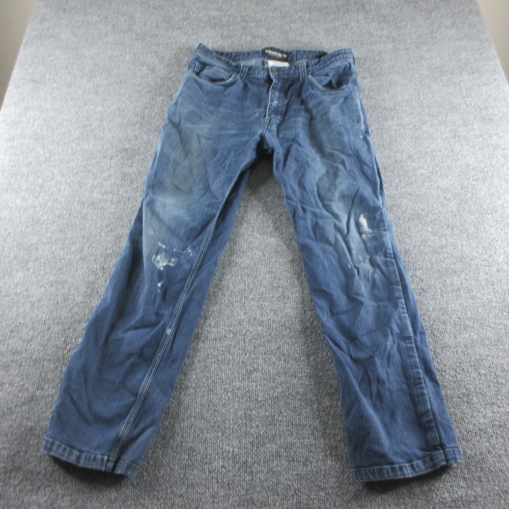 Wolverine FR Jeans Mens 34x29‎ Blue Relaxed Straight Denim Flame Resistant